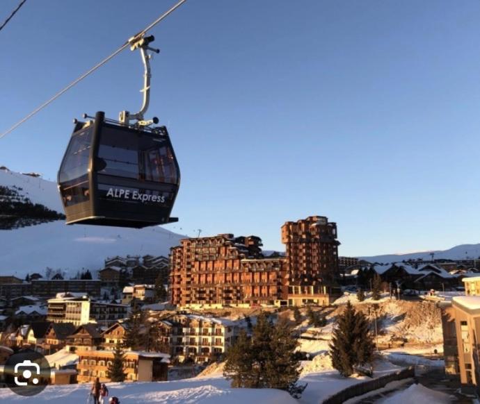 Sunny Studio 25 M2 Mountain View Balcony In Alpe D Huez District Eclose Alpe d'Huez Exterior photo